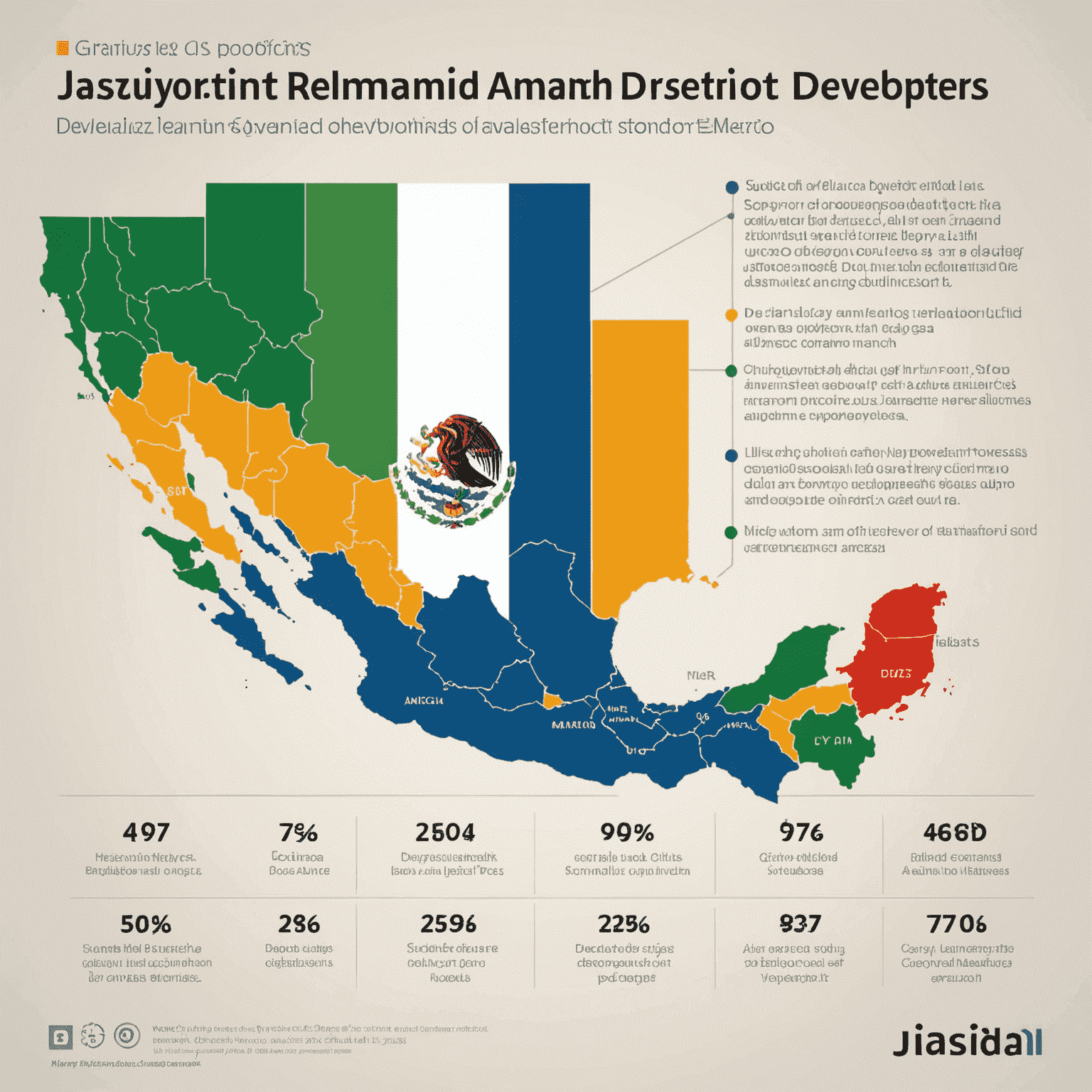 Gráfico que muestra el crecimiento de la demanda de desarrolladores JavaScript en México y América Latina