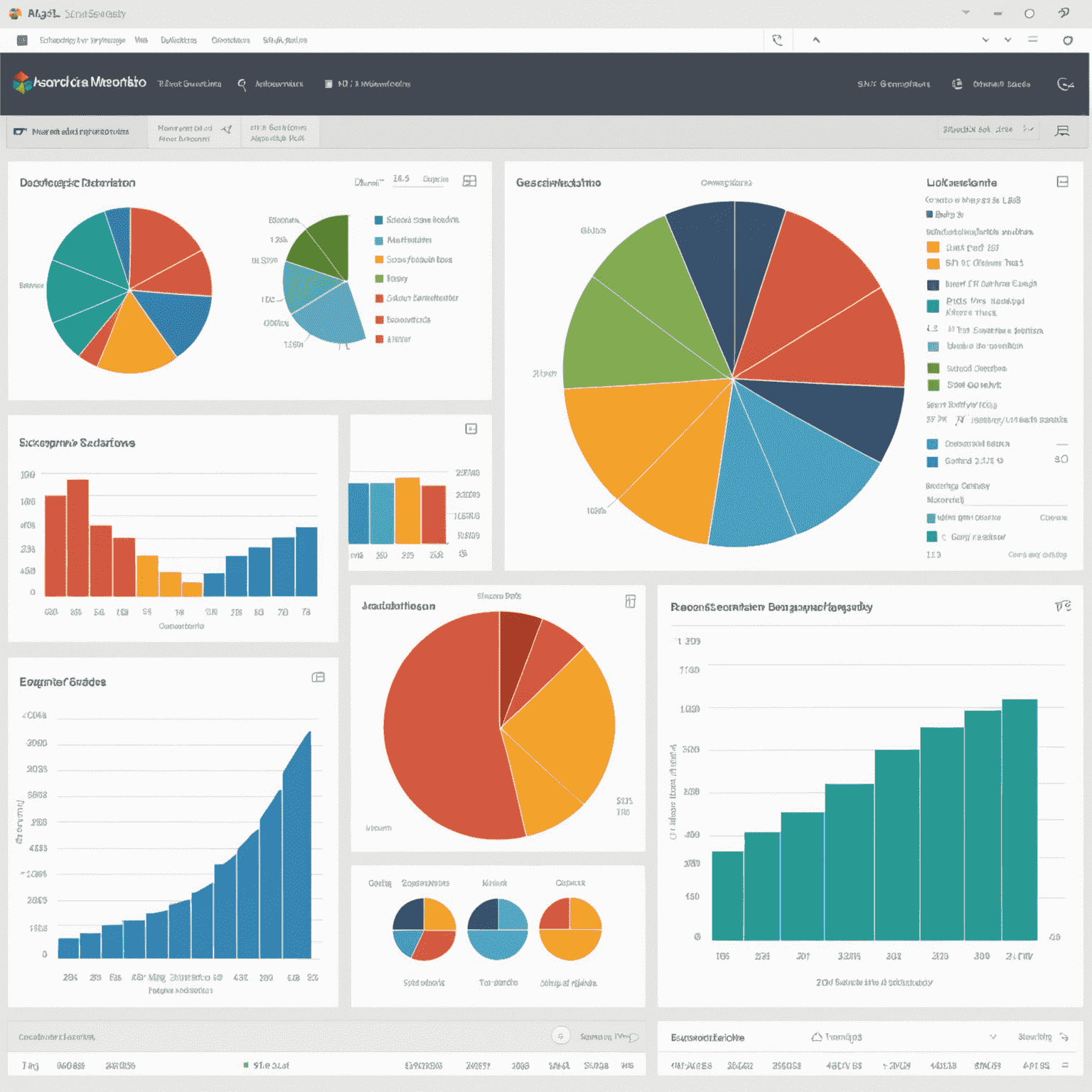 Imagen que muestra gráficos y visualizaciones de datos creados con JavaScript